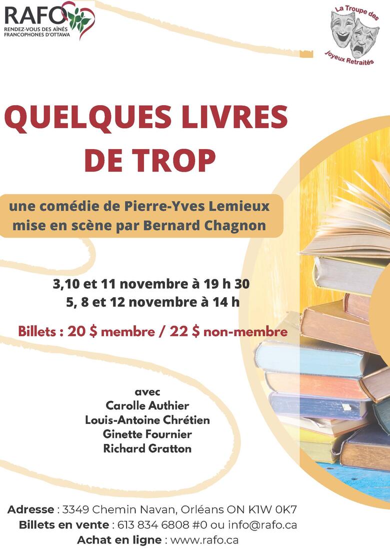 Pièce de théâtre et SOUPER VIP